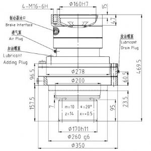 回轉(zhuǎn)減速機(jī)JHF680A
